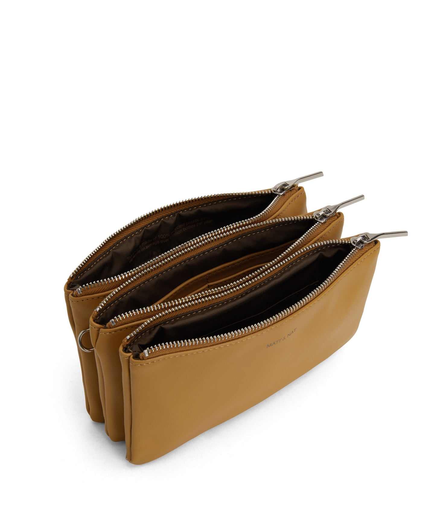 TRIPLET Vegan Crossbody Bag - Loom | Color: Tan - variant::harvest