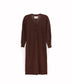 FRANEK Long sleeve button front longline cardigan | Color: Brown - variant::brown